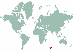 Kerguelen in world map